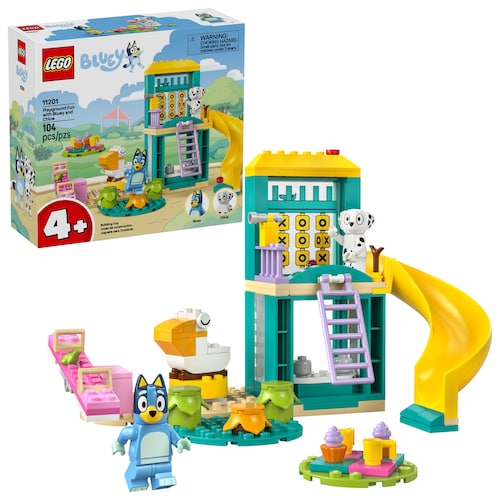 Bluey Parque de Juegos con Bluey Y Cloey Lego