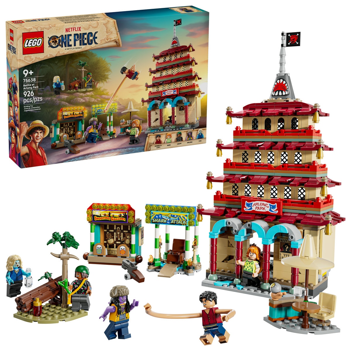 One Piece Batalla en el Parque Arlong Lego