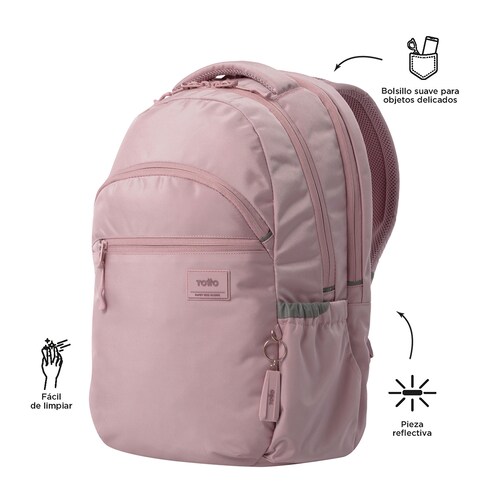 Mochila Backpack Totto Portalaptop 15.4" Lila Indo Juvenil