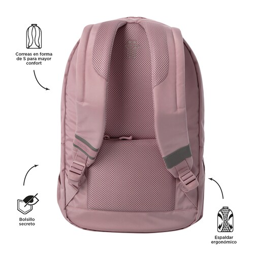 Mochila Backpack Totto Portalaptop 15.4" Lila Indo Juvenil