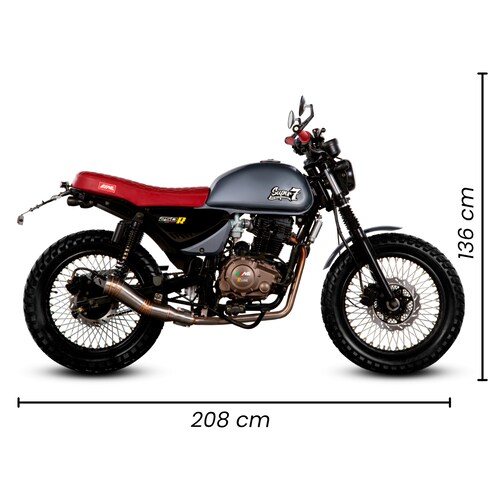 Motocicleta Mb Motos Super 7 R Line 250 Gris 2025