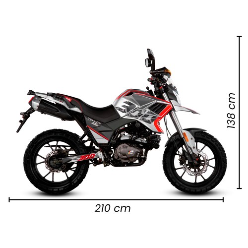 Motocicleta Tekken Performance 300 Roja 2025