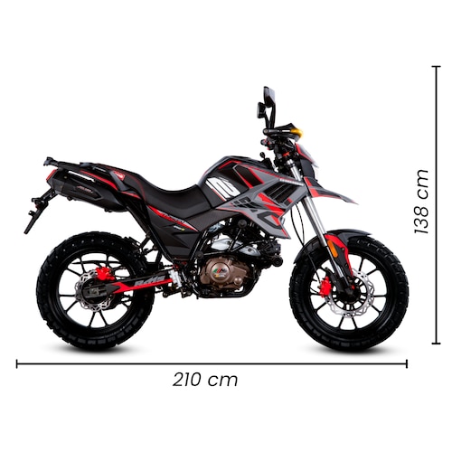 Motocicleta Mb Tekken R Line 250 Roja 2025