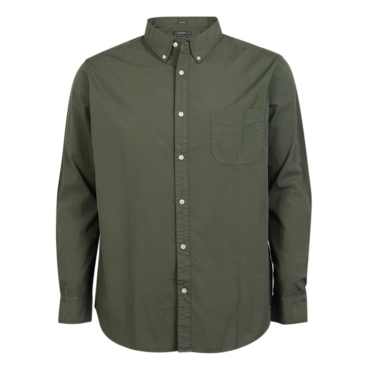 Camisa en Popelina J Opus Manga Larga para Hombre Plus