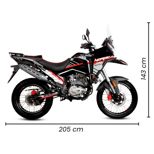 Motocicleta Nórdica Performance 300 Roja