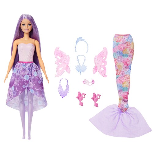 Muñeca Barbie Looks de Hada Y Sirena