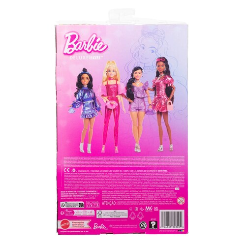 Muñeca Barbie Fashionista con Cabello Castaño Y Conjunto Azul