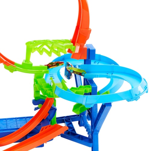 Hot Wheels Stunt Tracks Pista de Juguete Multi-Choque Aereo