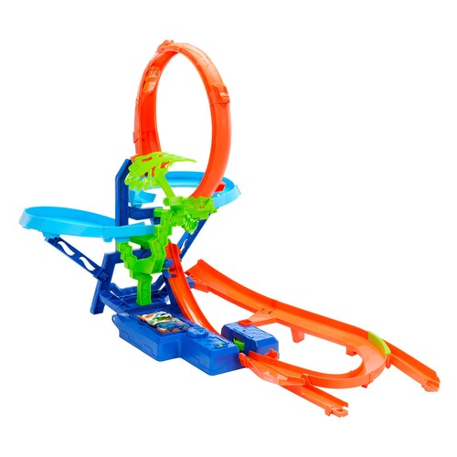 Hot Wheels Stunt Tracks Pista de Juguete Multi-Choque Aereo