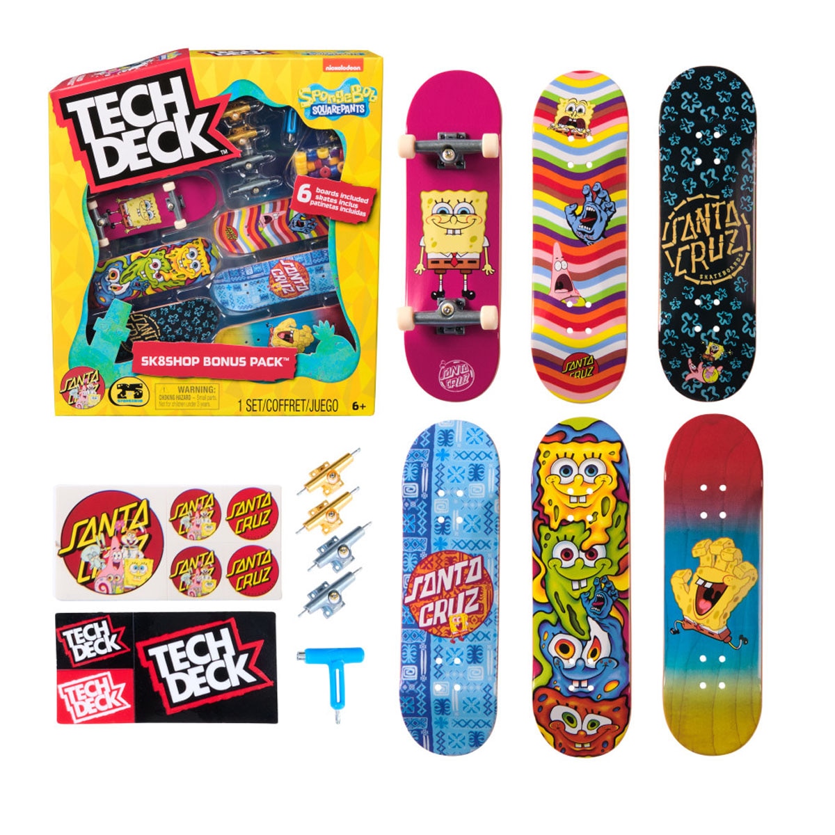 Mini Patineta Ted Spongebob Sk8 Shop Bonus Pack Sld Gml