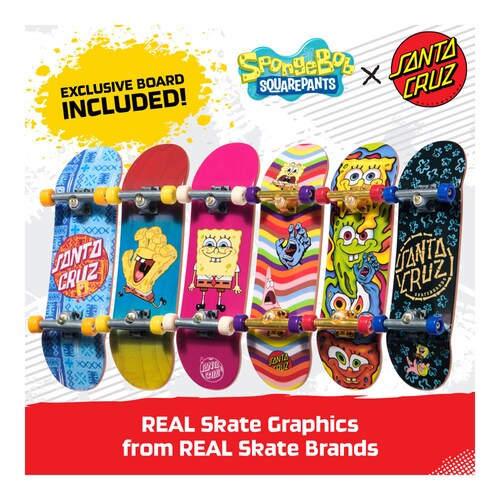 Mini Patineta Ted Spongebob Sk8 Shop Bonus Pack Sld Gml