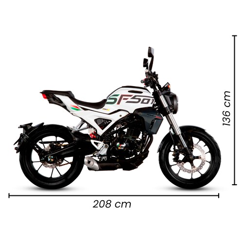 Motocicleta Sf501 R Line 250 Blanca 2025
