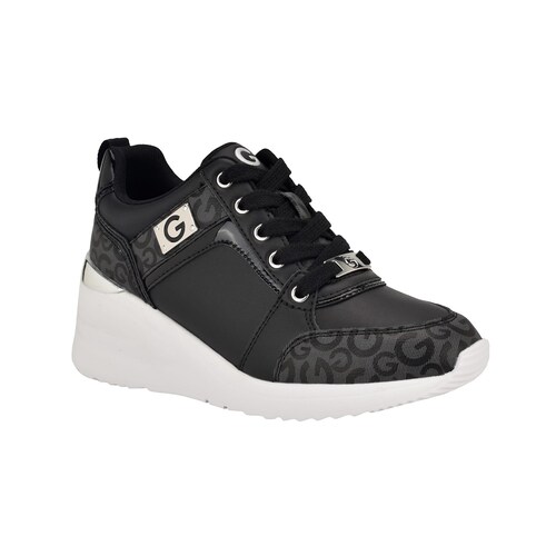 Tenis G By Guess con Cuña y Aplicación Estampado para Mujer