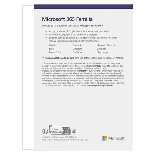 Microsoft 365 Family 25
