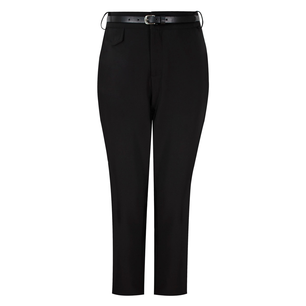 Pantalón Recto con Cinturón para Just By Basel para Mujer Petite