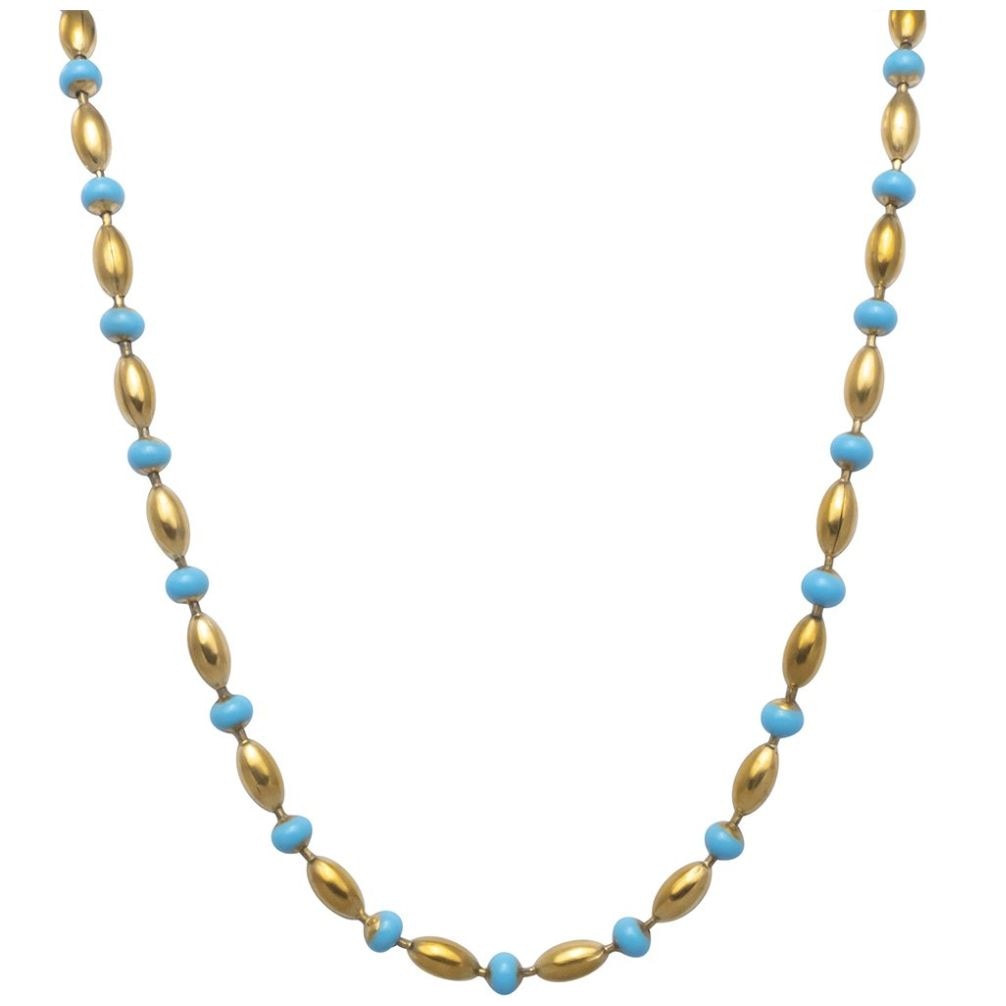 Collar Acabado Brillante Baño de Oro Queen Victoria