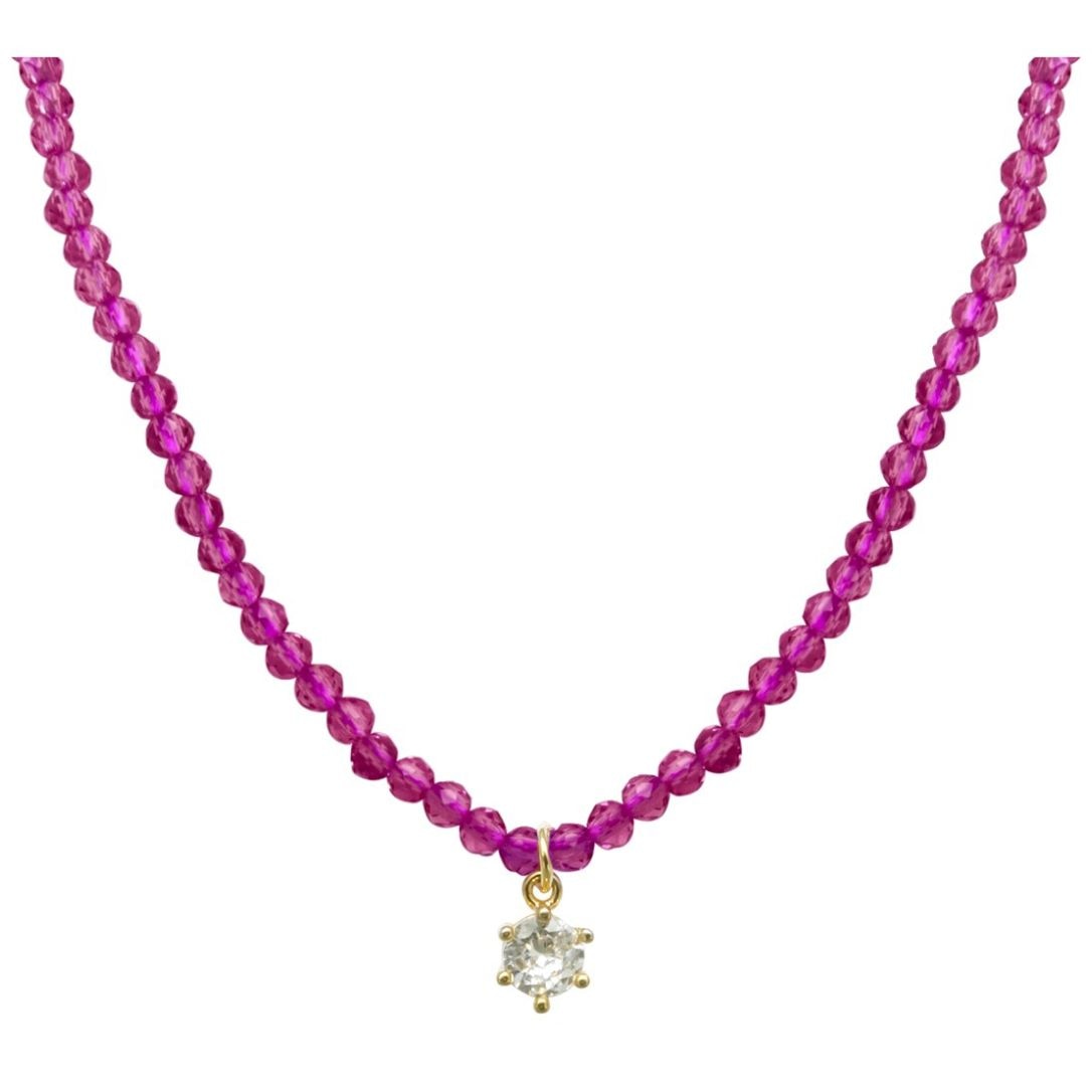 Collar Acabado Brillante Baño de Oro Queen Victoria