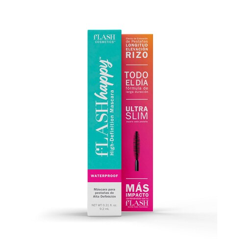Mascara de Pestañas Flash Happy Waterproof 9.5 Ml