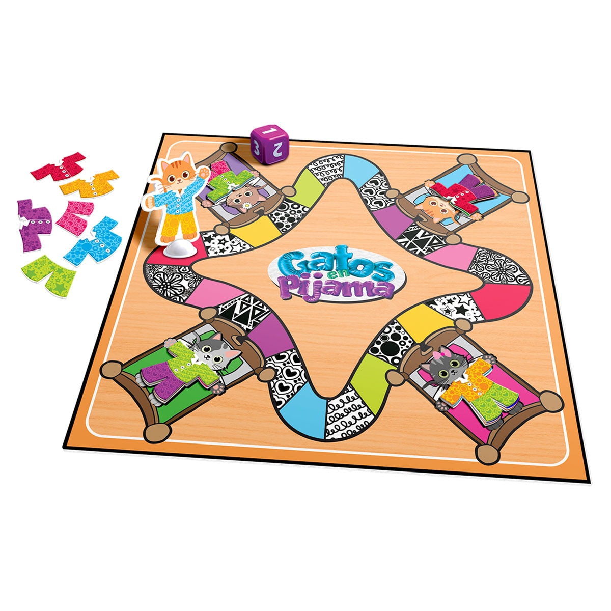 Juego de Mesa Preescolar Gatos en Pijama