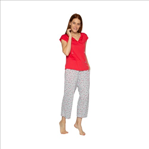 Pijama Manga Corta Peanuts para Mujer