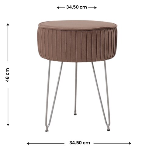 Taburete de Tela Col Modern Gris 64 Home & Details
