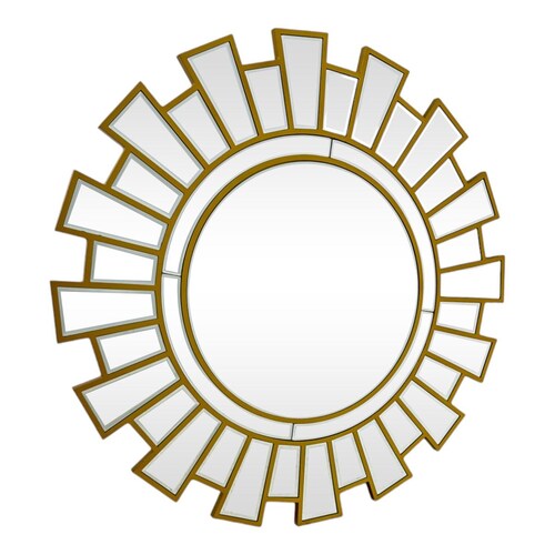 Espejo Redondo Dorado Coldeeply Gold Home & Details