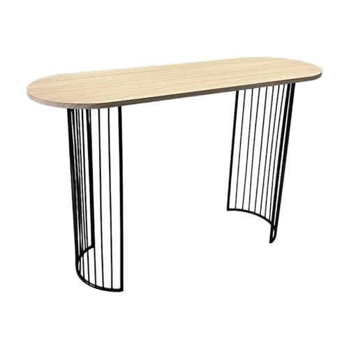 Consola Superf Madera Patas Negras Col Bauhaus Home & Details