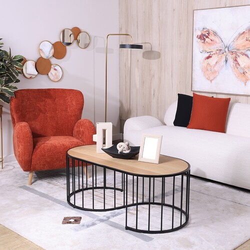 Consola Superf Madera Patas Negras Col Bar 18 Home & Details