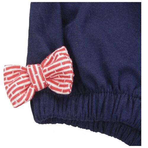 Conjunto de Pañalero, Bloomer y Gorro Mondo Bambino para Bebé Niña