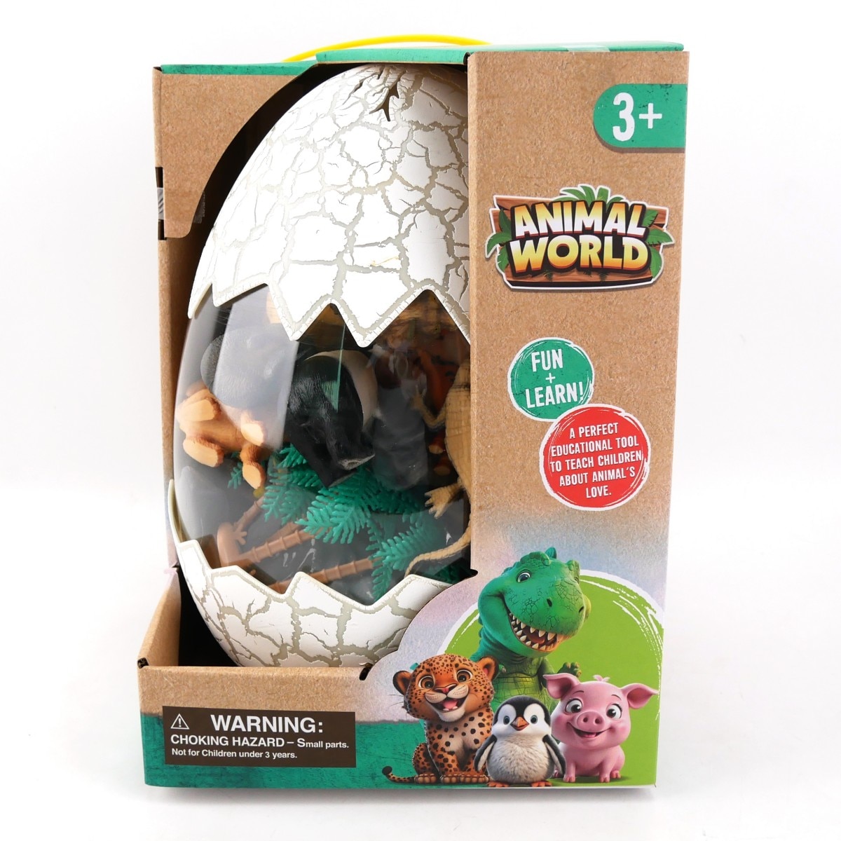 Animal World Huevo con Animales de Safari 50 Piezas Happy Valley