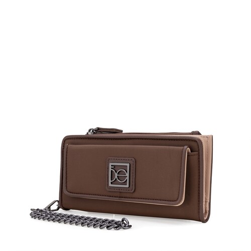 Billetera Flap Cloe Café