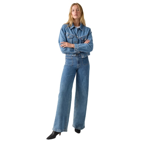 Jeans Levi’S® 728® Tailored High Rise Wide Leg para Mujer Junior