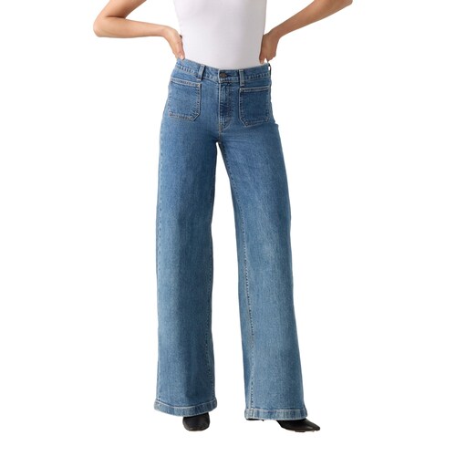Jeans Levi’S® 728® Tailored High Rise Wide Leg para Mujer Junior