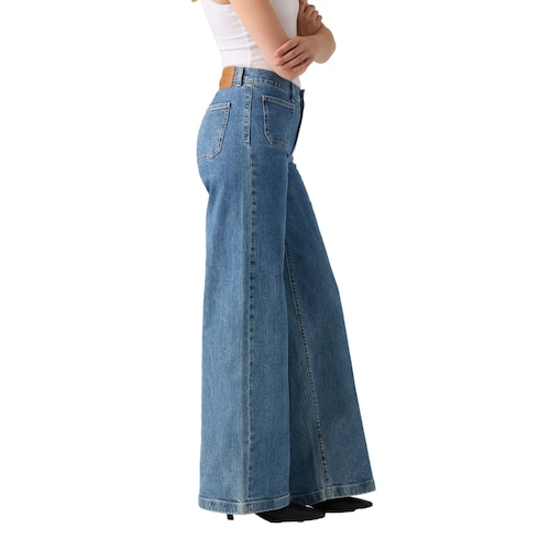 Jeans Levi’S® 728® Tailored High Rise Wide Leg para Mujer Junior