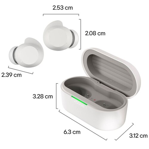 Audífonos Bluetooth LG Xboom Buds By Will.i.am Blanco