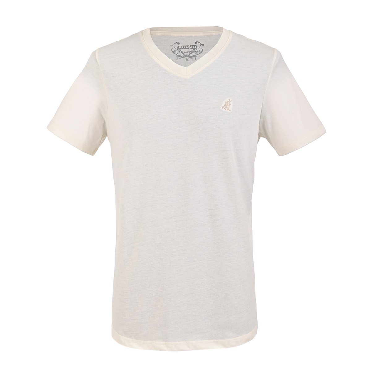 Playera Cuello "v", Manga Corta para Hombre Fukka B13F749.