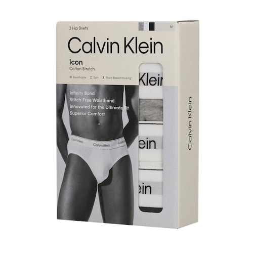 3 Pack Trusas Calvin Klein en Algodón para Hombre