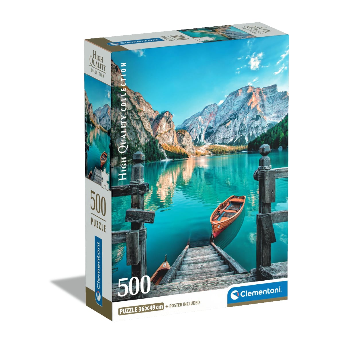 Rompecabezas de 500 Piezas Compacto Hqc Lago Braies