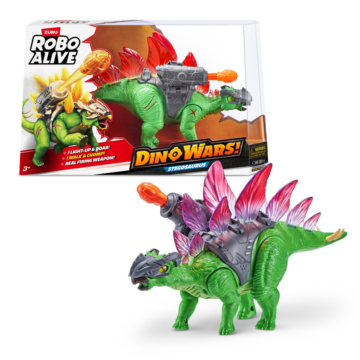 Dinosaurio Stegosaurus Wars Robo Alive Zuru