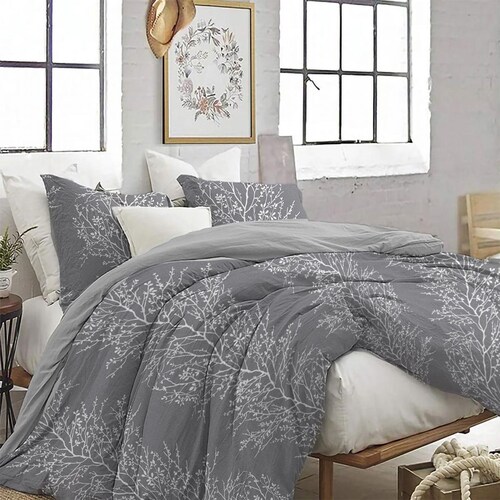 Paquete de Cama Matrimonial/queen Size Gris/perla Polo One By Inbed