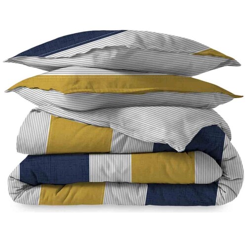 Paquete de Cama Matrimonial/queen Size Azul Marino Polo One By Inbed