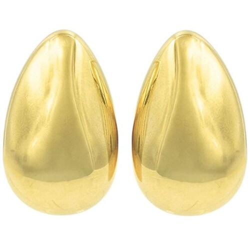 Set de Aretes Y Anillo Ovalados Dorados C2C