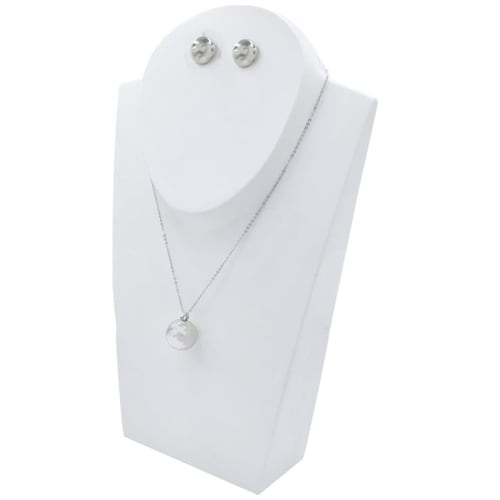 Set de Collar Y Aretes con Dije Plateado C2C