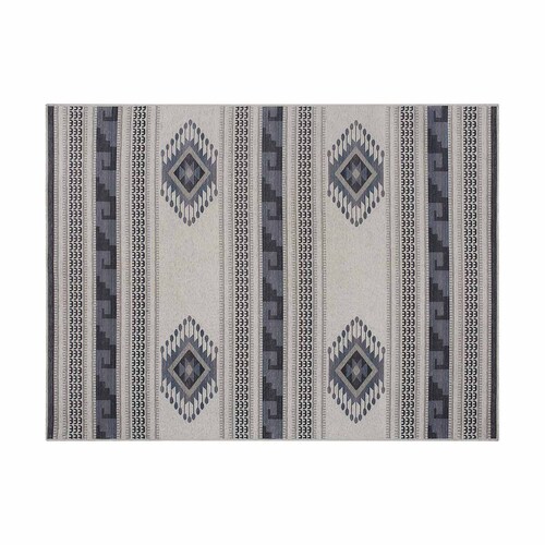 Tapete Funcional Asteca Beige/azul Home & Details 200X250 Cm