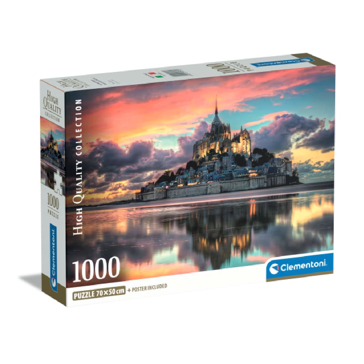 Rompecabezas de 1,000 Piezas Hqc el Magnifico Monte Saint Michel
