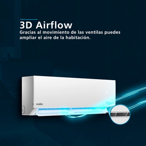Minisplit Mabe 12000 Btu Sf 110V Blanco Mmt12Cabwcam3