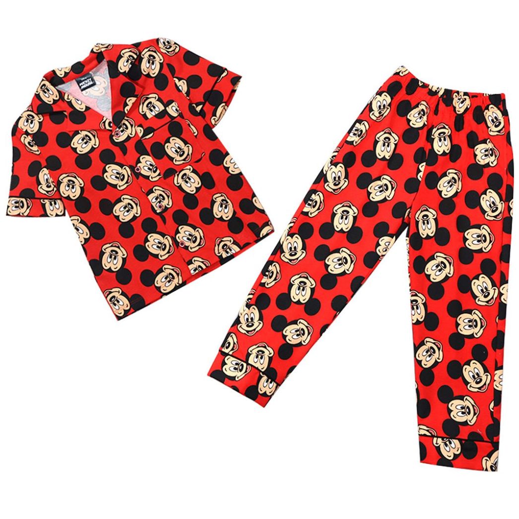 Pijama de Manga Corta con Pantalón Mickey Mouse para Niño Disney