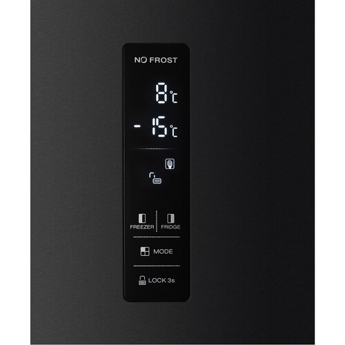 Refrigerador Mabe Duplex 24 Ppies Msm689Lklbs0 Black Stainless Steel