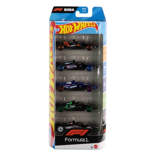 Hot Wheels Vehiculo Racing Paquete de 5 Autos Mattel