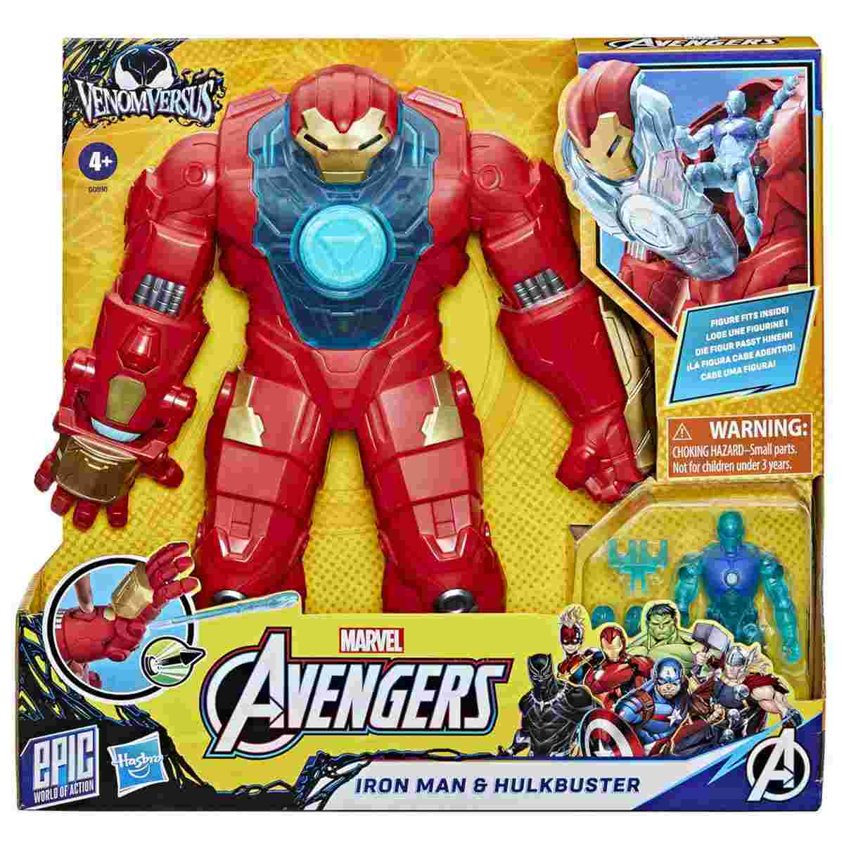 Marvel Set de Figuras Venomversus Iron Man y Hulkbuster Hasbro
